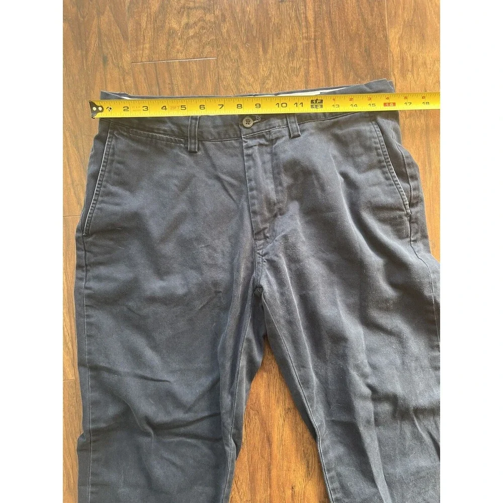 Polo Ralph Lauren Men's‎ Blue Chino Flat Pants 33/32 100% Cotton